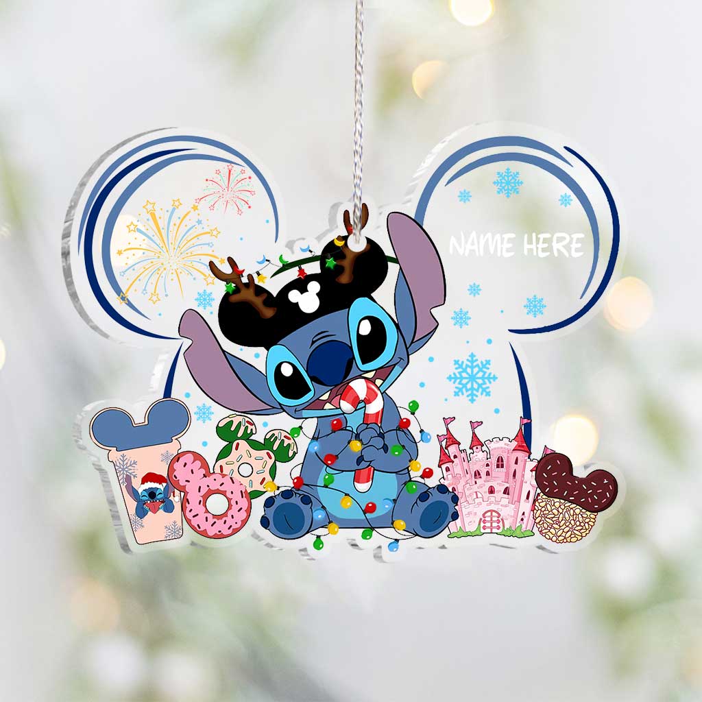 Magical Ohana 1 - Personalized Christmas Ohana Transparent Ornament