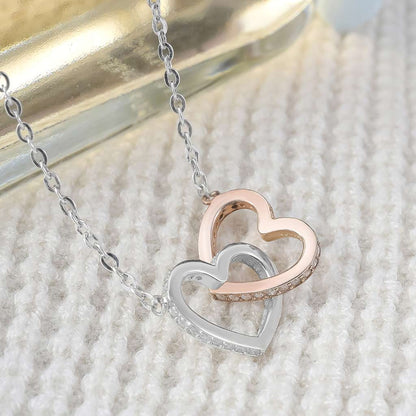 We're Simply Meant To Be - Personalized Couple Nightmare Two Hearts Necklace