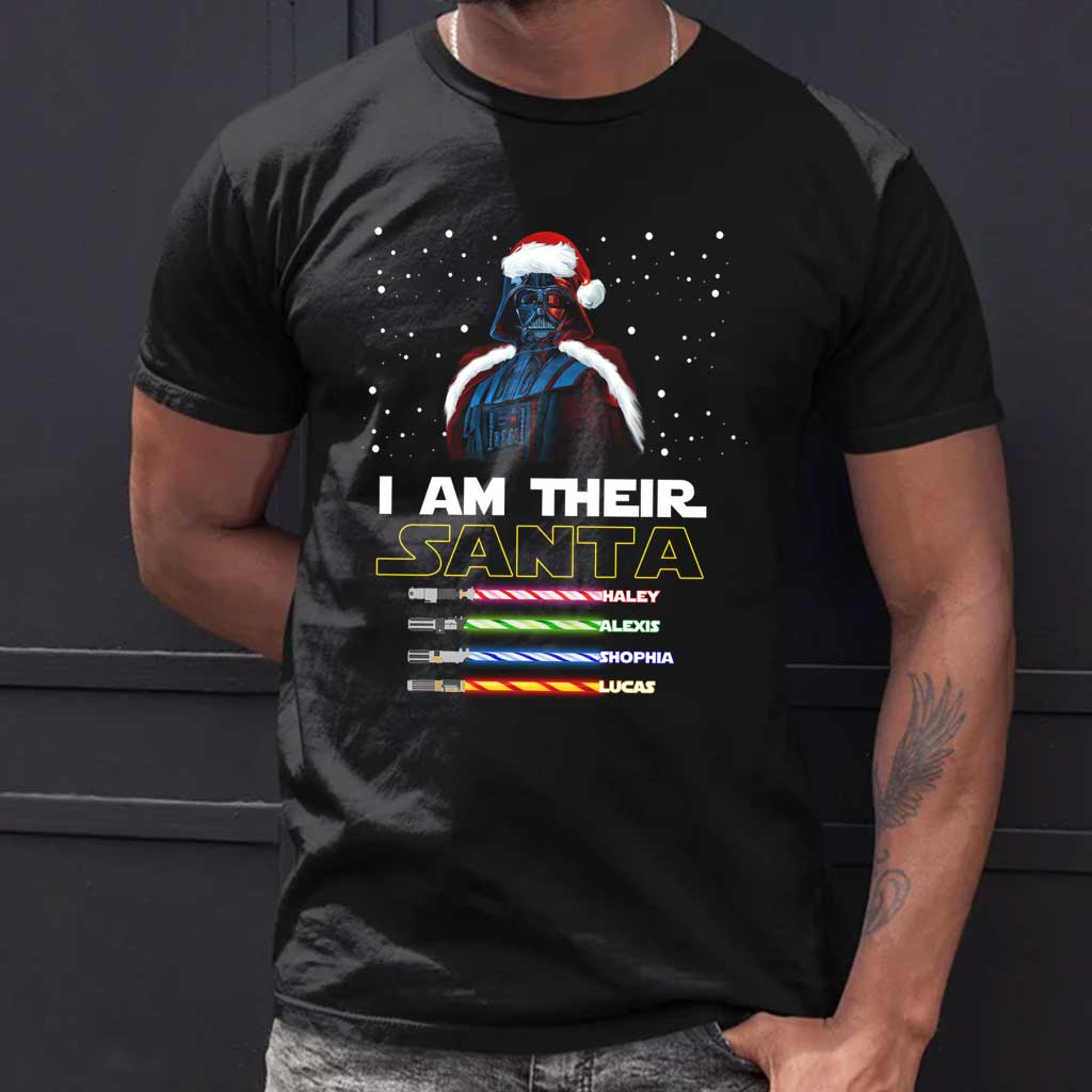 I Am Their Santa - Personalized Christmas Father T-shirt and Hoodie