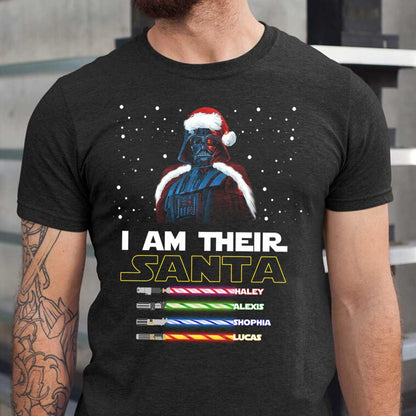 I Am Their Santa - Personalized Christmas Father T-shirt and Hoodie