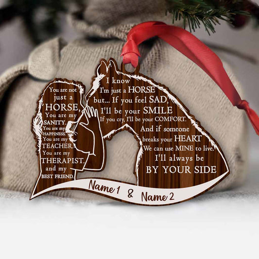 I Know I'm Just A Horse - Personalized Ornament (Printed On Both Sides)