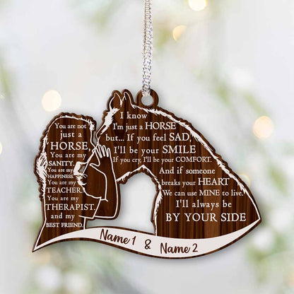 I Know I'm Just A Horse - Personalized Ornament (Printed On Both Sides)