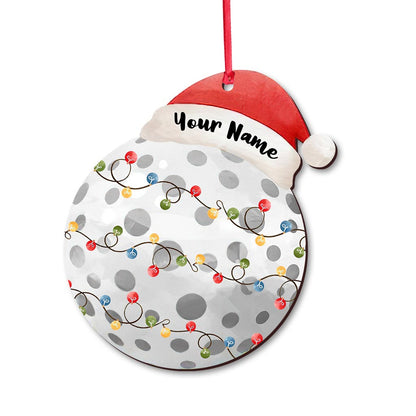 Sport Lovers - Personalized Christmas Golf Ornament (Printed On Both Sides)