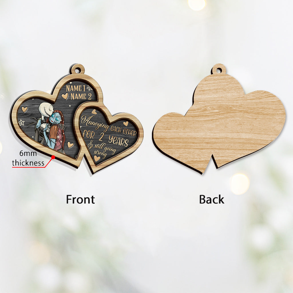 I'm Yours No Returns Or Refunds - Personalized Christmas Nightmare Layered Wood Ornament