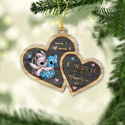 Still Happily Ever After - Personalized Christmas Ohana Ornament (Printed On Both Sides)