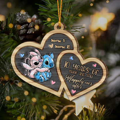 Still Happily Ever After - Personalized Christmas Ohana Ornament (Printed On Both Sides)