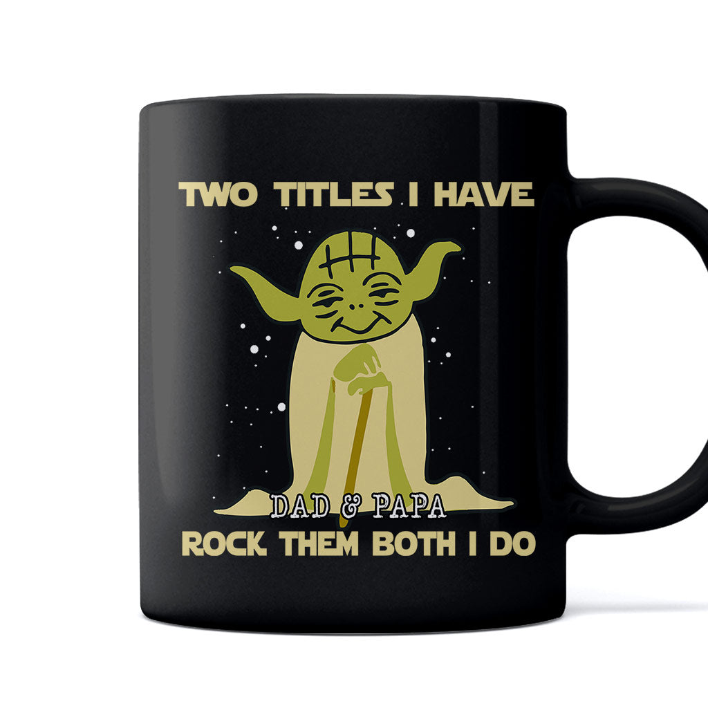 Two Titles I Have - Personalized Father's Day Grandpa Mug