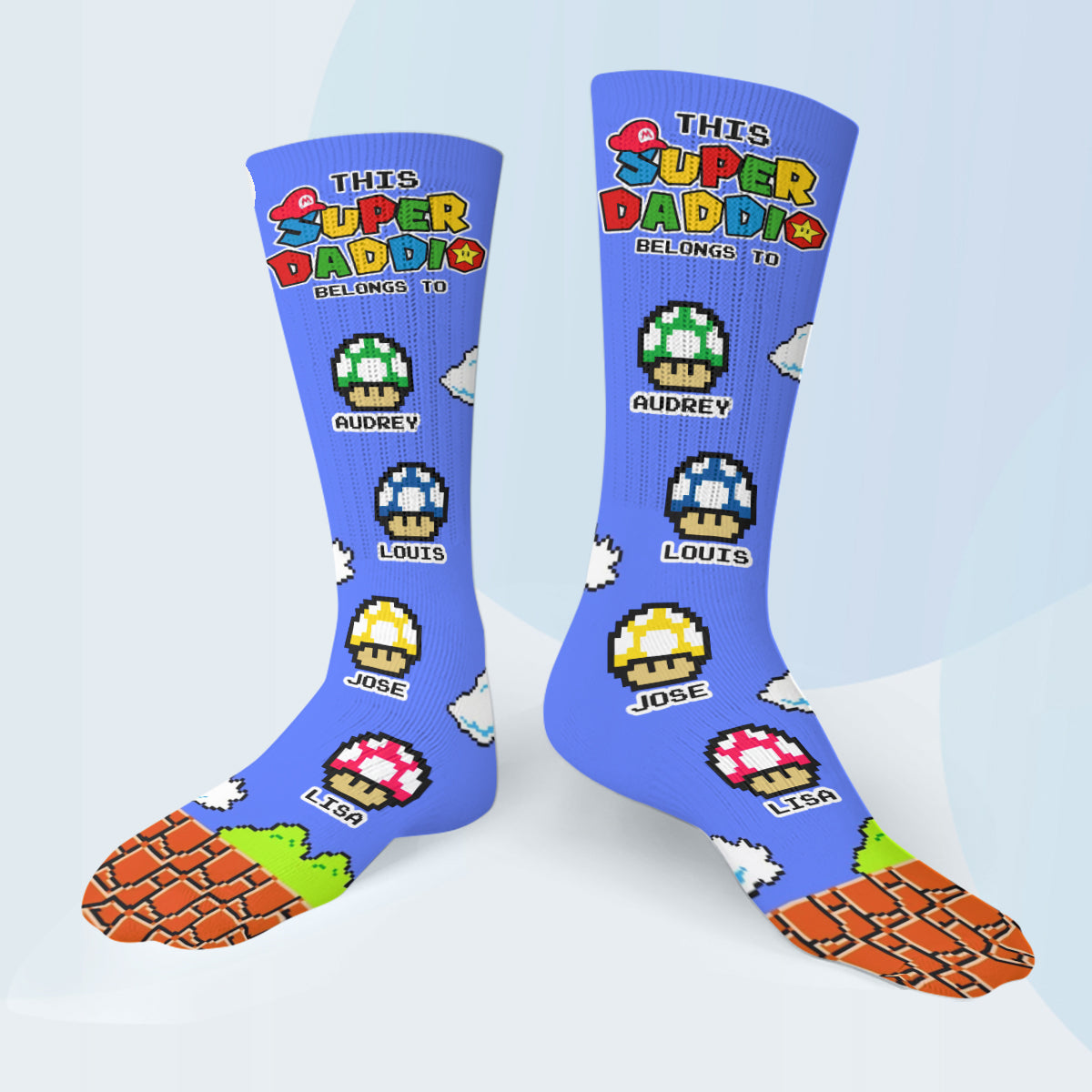 This Super Daddio Belongs To - Personalized Super Plumber Socks