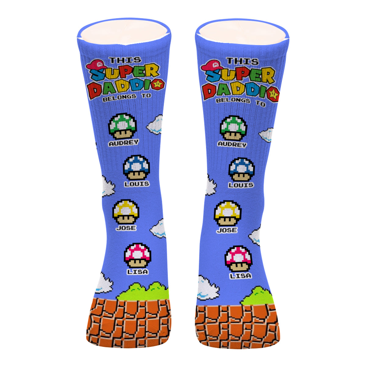 This Super Daddio Belongs To - Personalized Super Plumber Socks