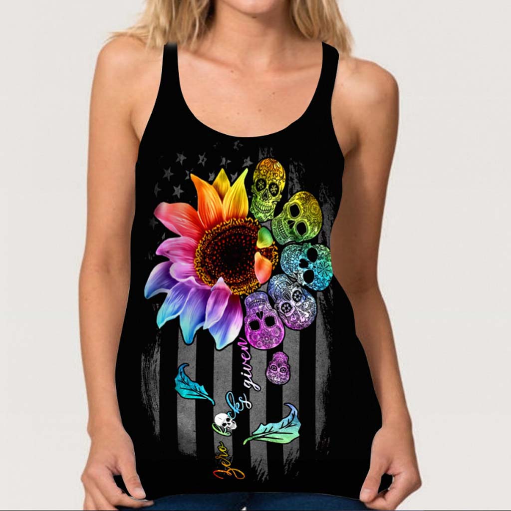 Zero Fs Given - Skull Cross Tank Top