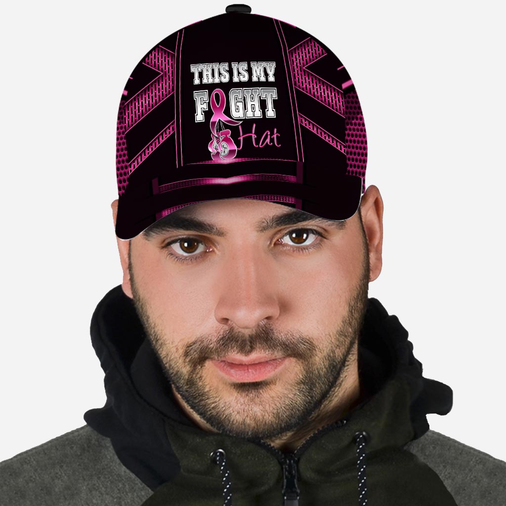 This Is My Fight Hat - Pink Ribbon Breast Cancer Awareness Classic Cap