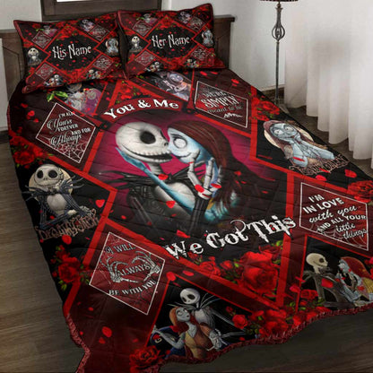 You And Me We Got This - Personalized Nightmare Quilt Set