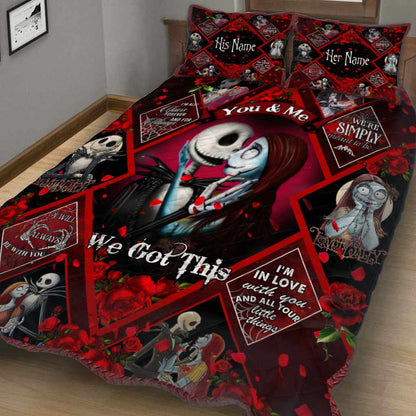 You And Me We Got This - Personalized Nightmare Quilt Set