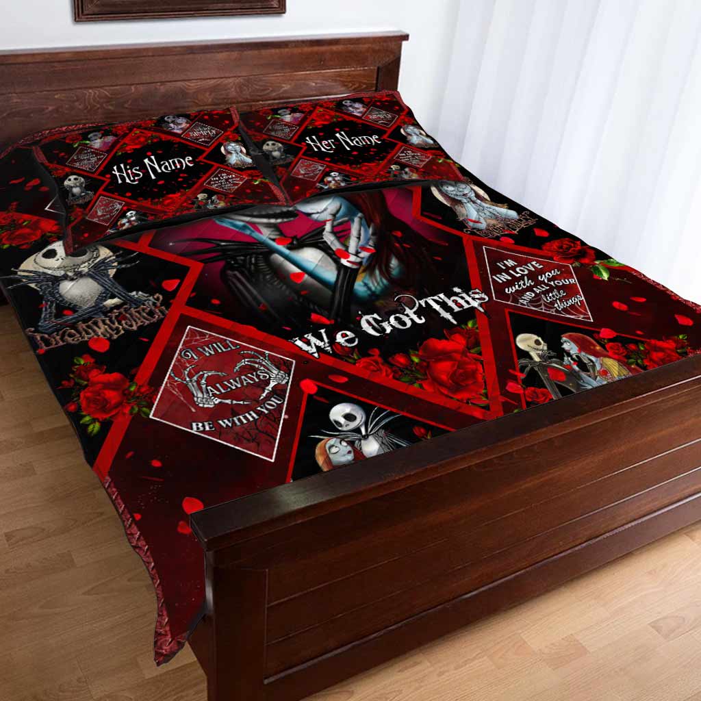 You And Me We Got This - Personalized Nightmare Quilt Set