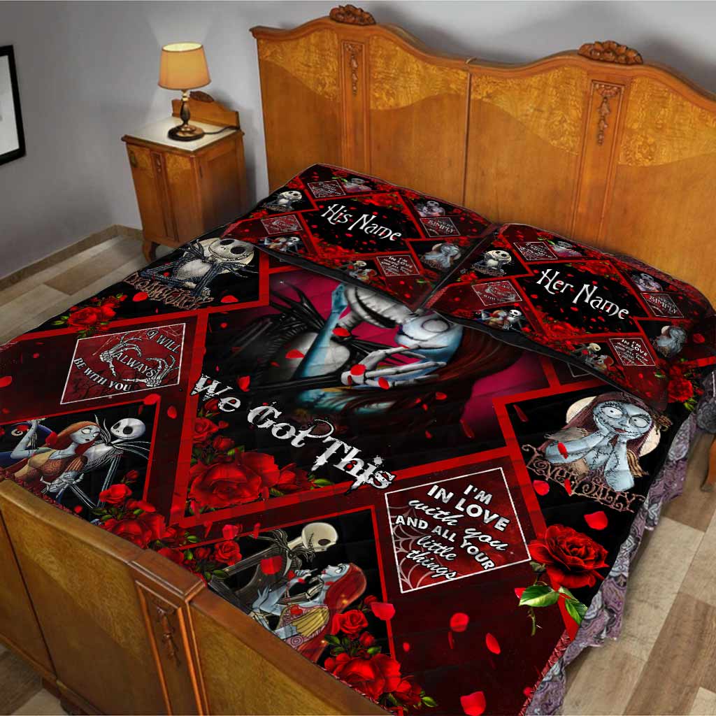 You And Me We Got This - Personalized Nightmare Quilt Set