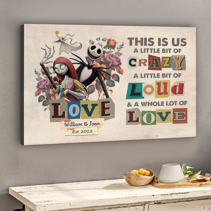 This Is Us - Personalized Couple Nightmare Canvas And Poster