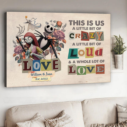 This Is Us - Personalized Couple Nightmare Canvas And Poster