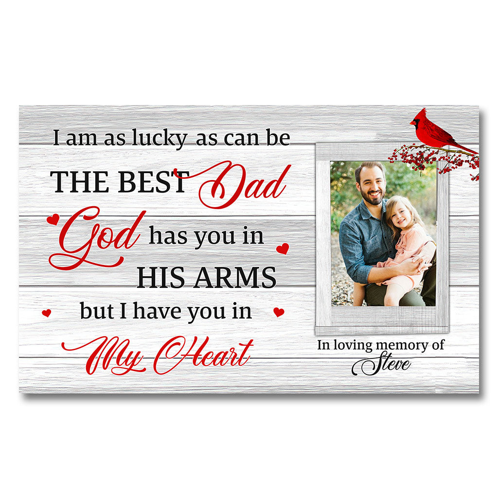 The Best Dad Belonged To Me - Personalized Father's Day Memorial Poster