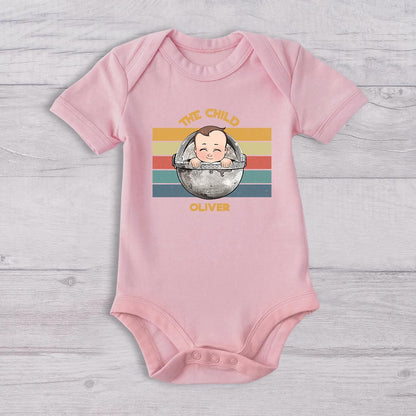 The Dad The Child - Personalized The Force T-shirt And Baby Onesie