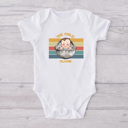 The Dad The Child - Personalized The Force T-shirt And Baby Onesie