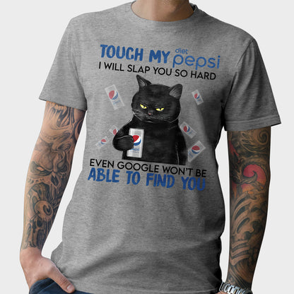 Touch My Drink - Personalized Blue Soft Drink T-shirt and Hoodie