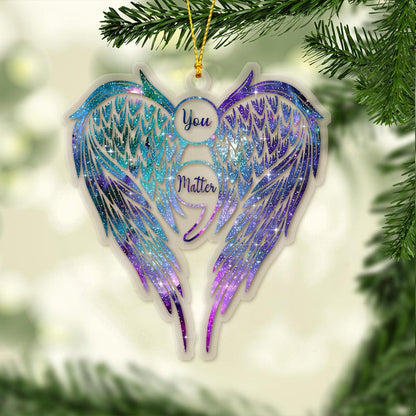 You Matter - Christmas Suicide Prevention Transparent Ornament