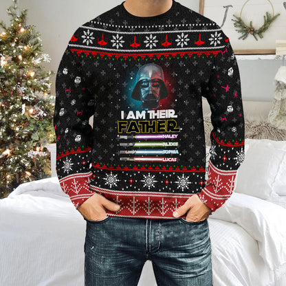 I Am Their Father - Personalized Christmas Father Sweater