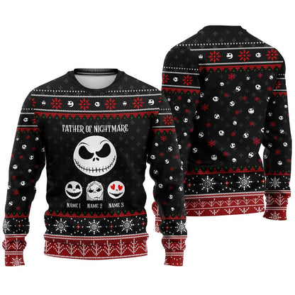 Father Of Nightmare - Personalized Christmas Sweater