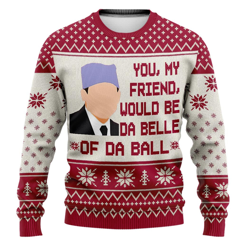 Da Belle Of Da Ball - Personalized Christmas Sweater