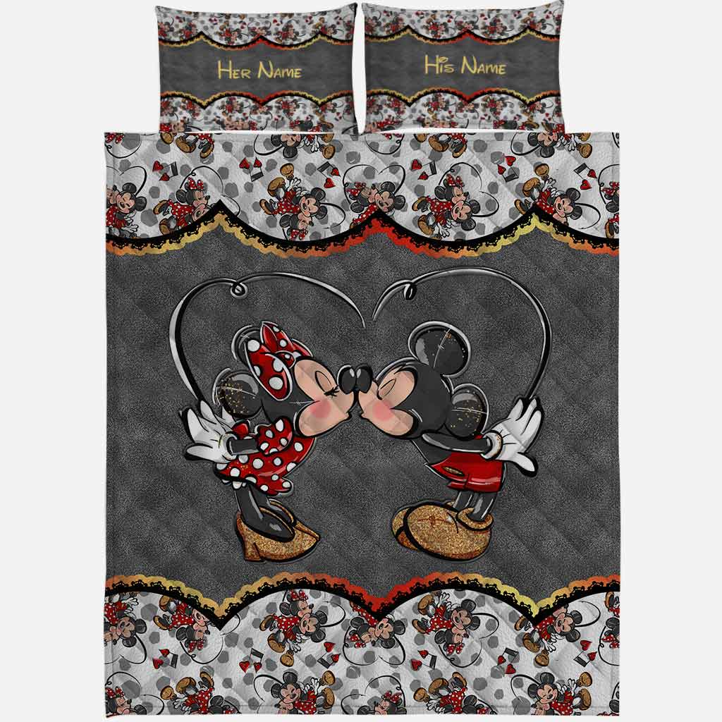 You And Me We Got This - Personalized Couple Mouse Quilt Set