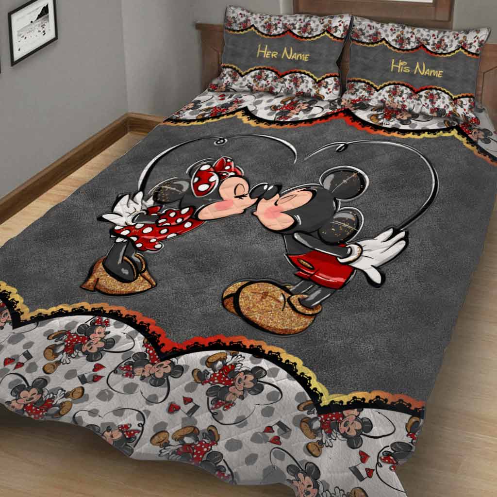 You And Me We Got This - Personalized Couple Mouse Quilt Set