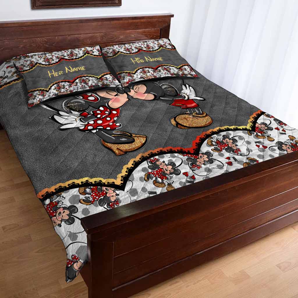 You And Me We Got This - Personalized Couple Mouse Quilt Set