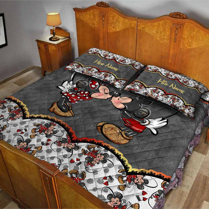 You And Me We Got This - Personalized Couple Mouse Quilt Set