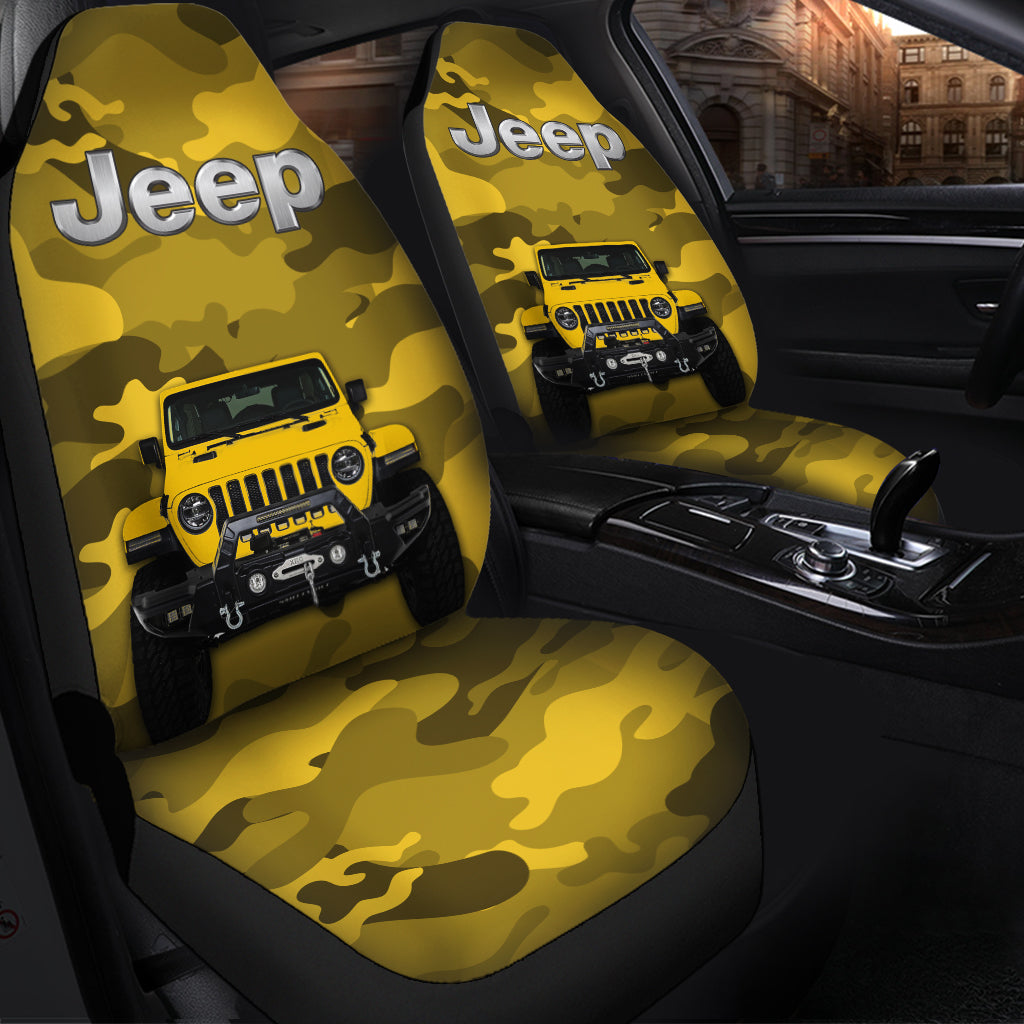 Yellow Camouflage Car Seat covers 0523