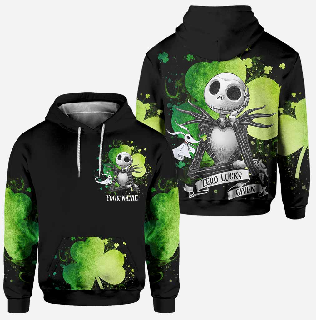 Zero Lucks Given - Personalized Patrick's Day Nightmare Hoodie and Leggings