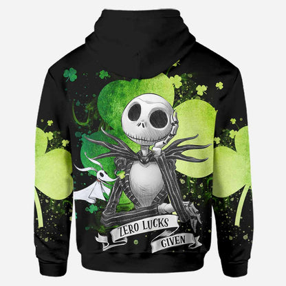 Zero Lucks Given - Personalized Patrick's Day Nightmare Hoodie and Leggings