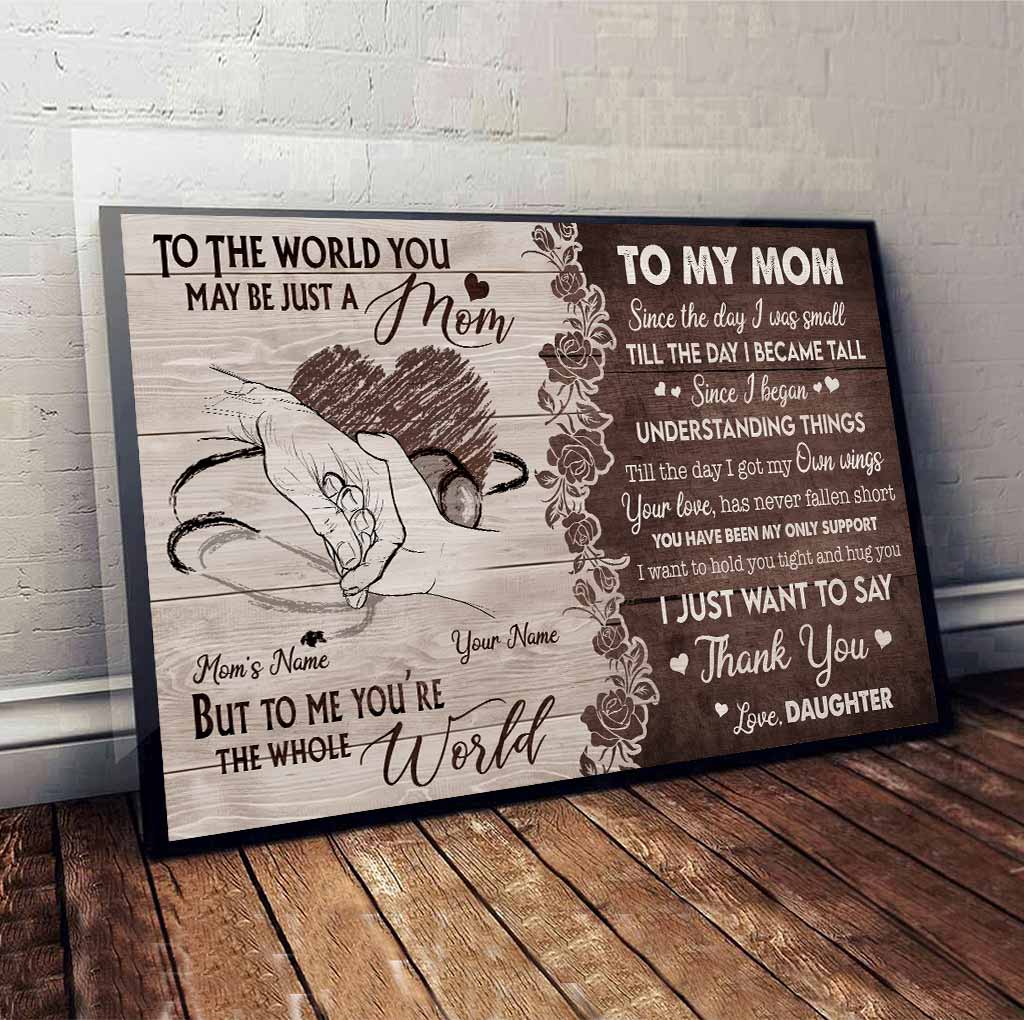 To My Mom - Personalized Mother's Day Nurse Poster