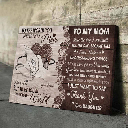 To My Mom - Personalized Mother's Day Nurse Poster