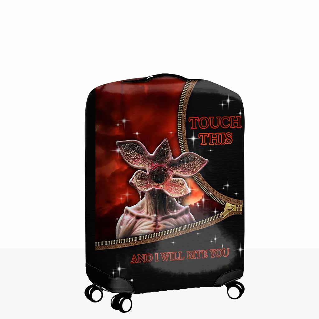 Touch This And I Will Bite You - Personalized Stranger Things Luggage Cover