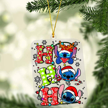 Ho Ho Ho Ohana - Transparent Ornament