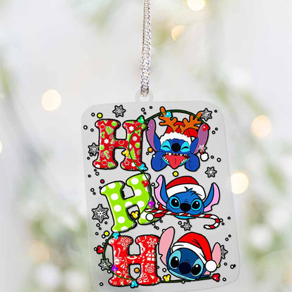 Ho Ho Ho Ohana - Transparent Ornament