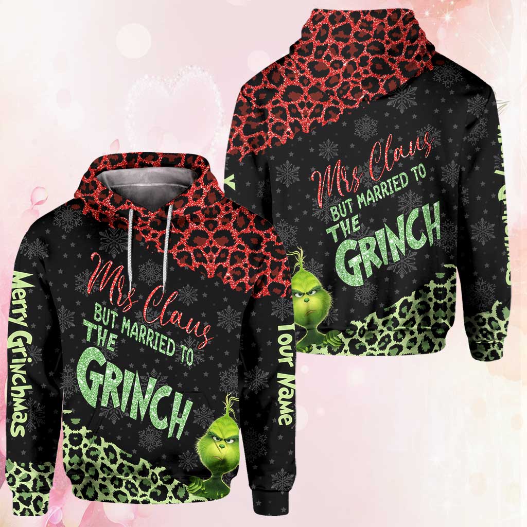 Mrs Claus - Personalized Christmas Couple Hoodie and Leggings