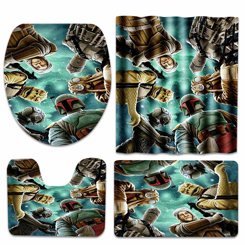 We Saw It - The Force Bathroom Curtain & Mats Set