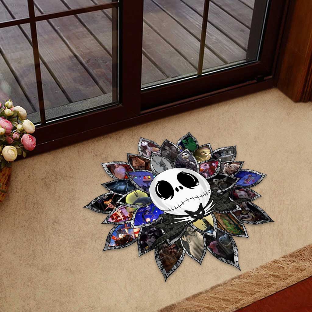 Movie Collage - Christmas Nightmare Shaped Doormat