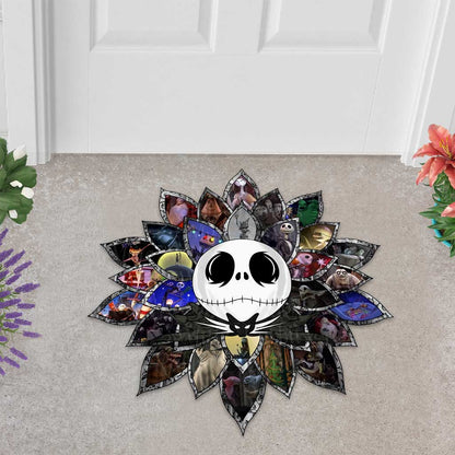 Movie Collage - Christmas Nightmare Shaped Doormat