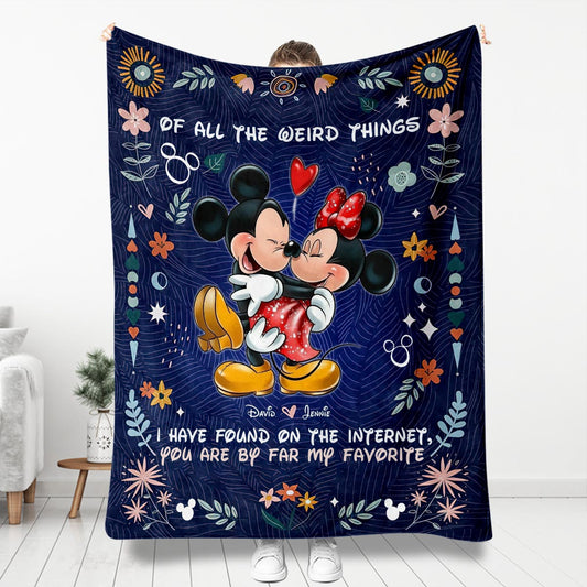 You're By Far My Favorite - Personalized Mouse Blanket