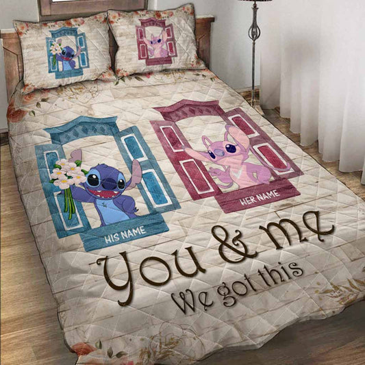 You & Me We Got This - Personalized Quilt Set