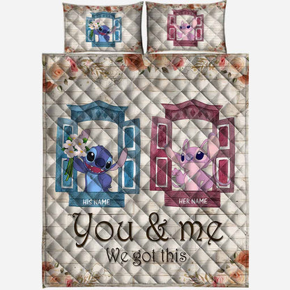 You & Me We Got This - Personalized Quilt Set