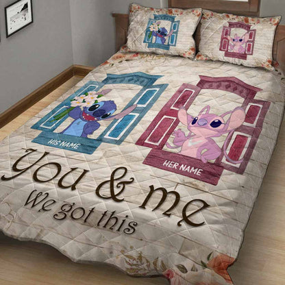 You & Me We Got This - Personalized Quilt Set