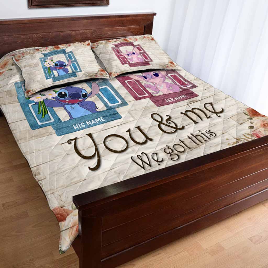 You & Me We Got This - Personalized Quilt Set